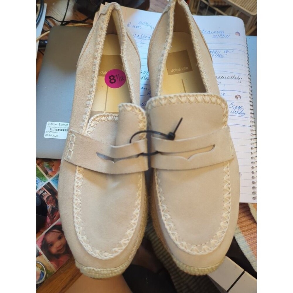Dolce Vita Women's Faux Suede Platform Loafers Size 8.5 NWOT